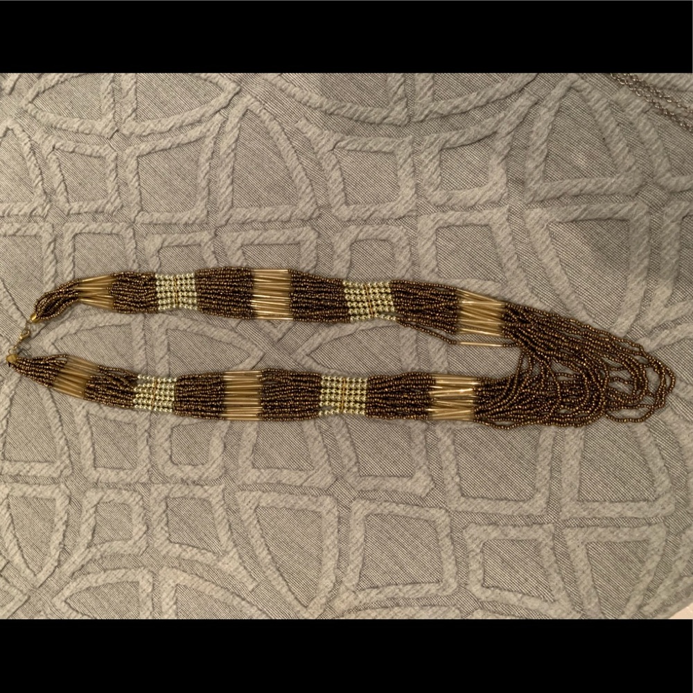 Handmade beaded statement necklace